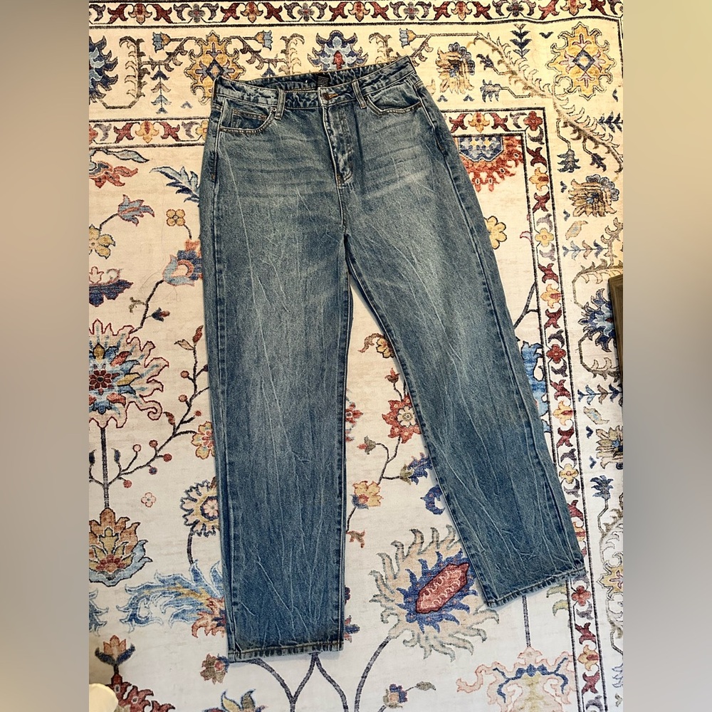 Classic Blue Denim Jeans Size 9 (see pictures for waist measurement) 100% cotton